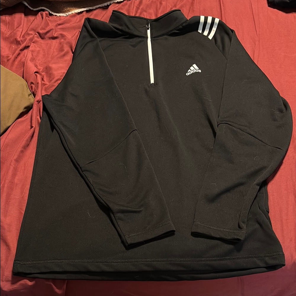 Adidas Black Quarter-Zip Pullover
